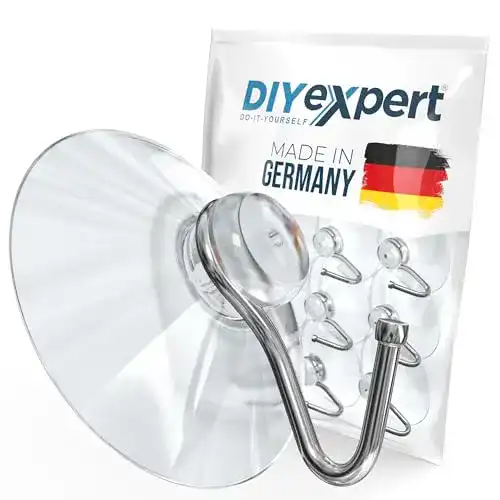 Saughaken DIYexpert 10 x Ø 40mm mit Saugnapf und Metallhaken