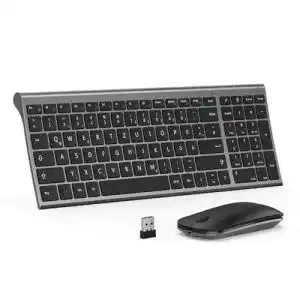 Tastatur-Maus-Set seenda Tastatur Maus Set Kabellos, Ultra-Dünn