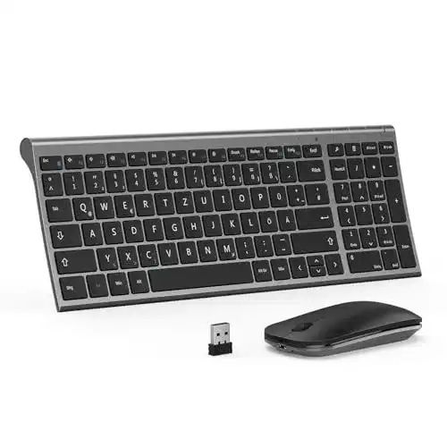 Die beste Tastatur-Maus-Set seenda Tastatur Maus Set Kabellos, Ultra-Dünn 2026 Test Bestseller Tastatur-Maus-Set seenda Tastatur Maus Set Kabellos, Ultra-Dünn