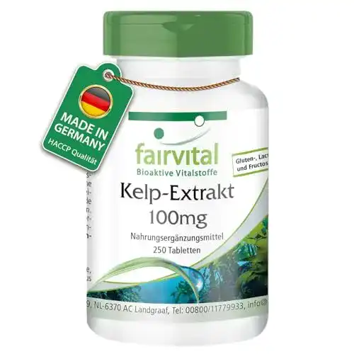 Kelp fairvital Tabletten, 150mcg natürliches Jod, 250 Tabletten
