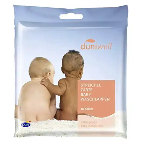 Einmalwaschlappen Duni well well Baby 20 x 20cm 5*40 Stk.