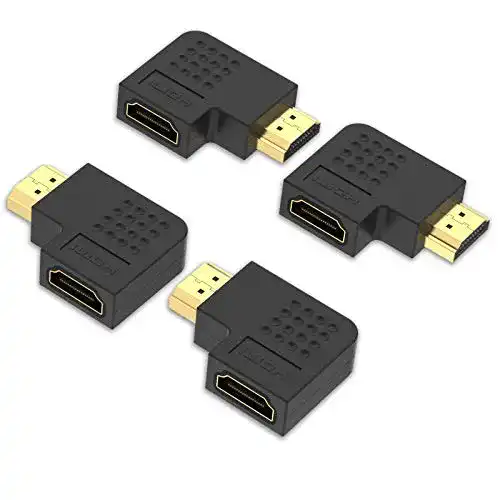 HDMI-Winkelstecker VCE 4 Stück HDMI Winkeladapter HDMI