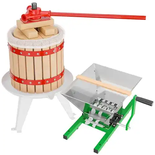 Obstpresse Wiltec 12l inkl Presstuch und Obstmühle 7l