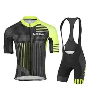 Bibshorts Herren d.Stil Herren Radtrikot Set Kurzarm, Sitzpolster