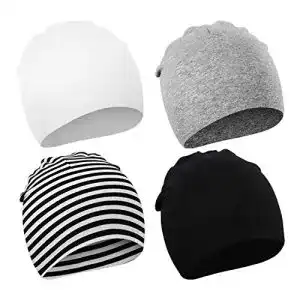 Babymütze DRESHOW 4 Stücke Unisex Mütze Hut Junge Mütze Frühling