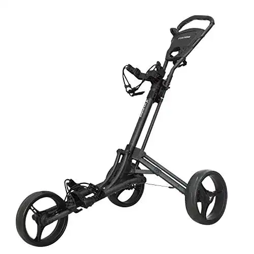 Golf-Trolley vilineke OneClick Golf Push Cart 3 Räder Schnellklappbar und leicht Trolley