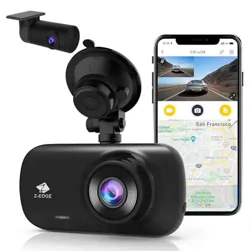 Dashcam vorne und hinten Z-Edge GPS