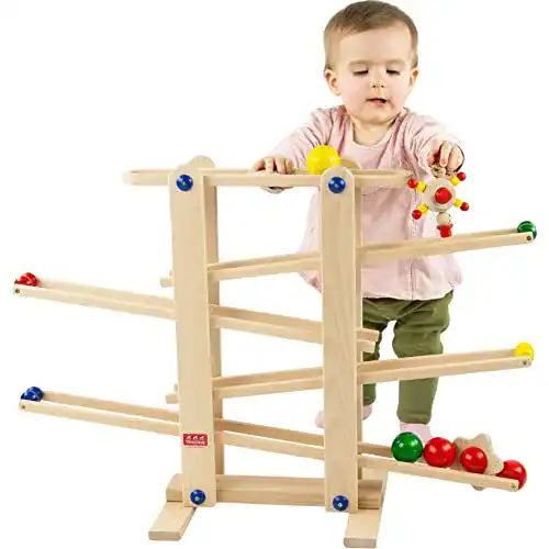 Holzspielzeug Trihorse Kugelbahn MAXI aus Holz – Ideal für Kind
