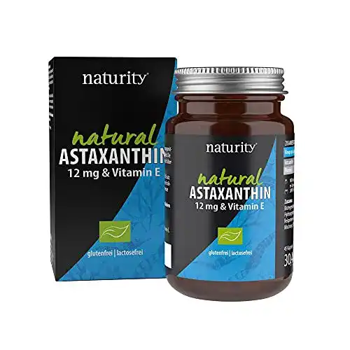 Astaxanthin 12 mg naturity NATURAL & Vitamin E, hochdosiert