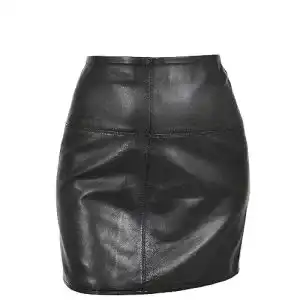 Lederrock Divergent Retail Damen Leder 16 Zoll Mini Länge
