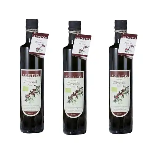 Olivenöl ungefiltert ARISTOS kaltgepresstes Extra Nativ, 500 ml