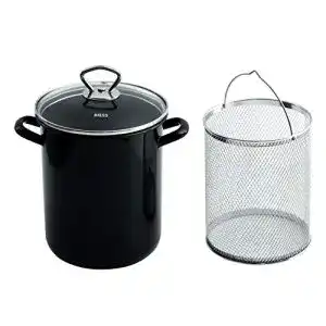 Emaille-Topf Riess, 0344-022, Pasta, Spargeltopf mit Einsatz