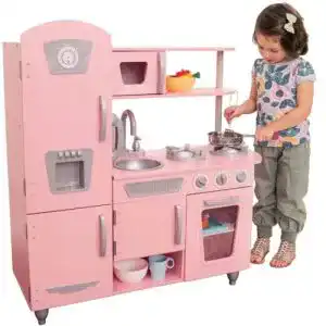 Matschküche KidKraft 53179 – Rosa Retroküche