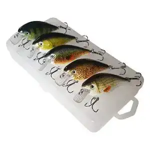 Wobbler elbfang KUNSTKÖDER Set zum Raubfisch Angeln Hecht Zander Barsch Forelle mit Angel-Köder-Box