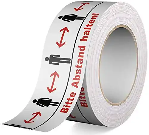 Klebeband Abstand halten Berg-House Warnband Klebeband 1,5 M