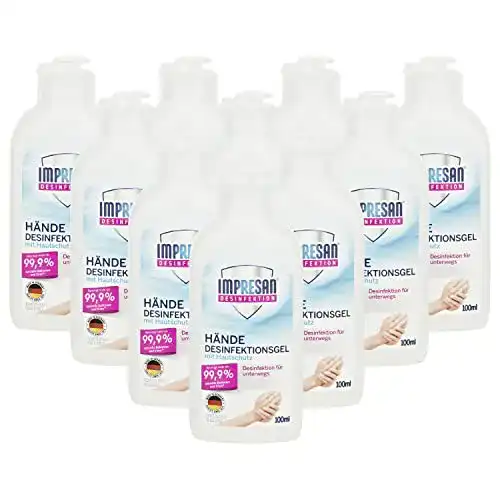 Die beste Desinfektionsgel IMPRESAN Händedesinfektions-Gel 100 ml: 10er 2026 Test Bestseller Desinfektionsgel IMPRESAN Händedesinfektions-Gel 100 ml: 10er