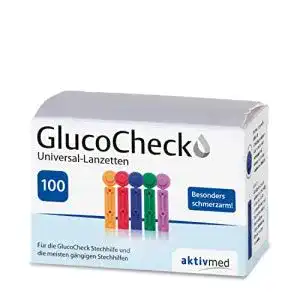 Lanzetten aktivmed GlucoCheck Universal-, 100 Stück