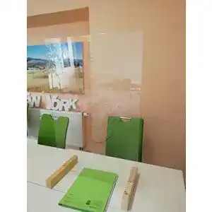 Spuckschutz 80×60 Wallario Hustenschutz Trennwand aus Glas