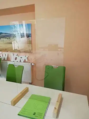 Die beste Spuckschutz 80x60 Wallario Hustenschutz Trennwand aus Glas 2026 Test Bestseller Spuckschutz 80×60 Wallario Hustenschutz Trennwand aus Glas