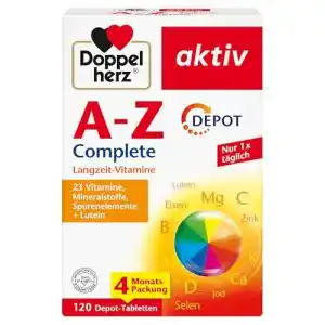 Mineralstoff Doppelherz A-Z DEPOT plus Lutein, 120 Tabletten