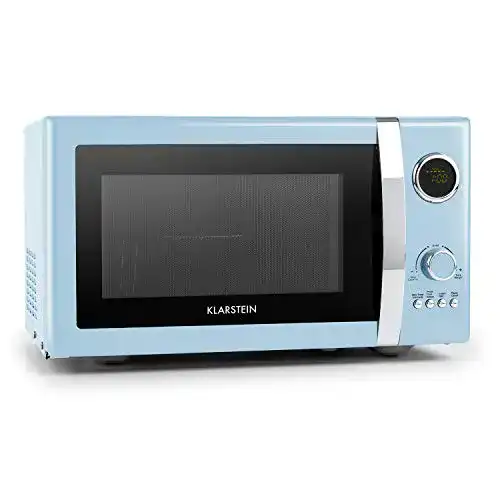 Mikrowelle 23 Liter Klarstein Fine Dinesty 2-in-1, Retro mit Grill