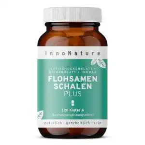 Flohsamenschalen-Kapseln InnoNature Flohsamenschalen Plus