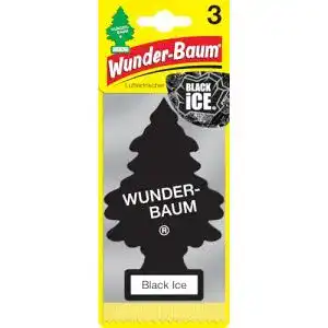 Auto-Lufterfrischer Wunderbaum 171239 Black Ice, 3-er Pack