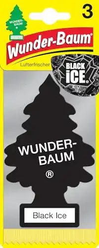 Auto-Lufterfrischer Wunderbaum 171239 Black Ice, 3-er Pack