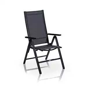Alu-Klappsessel KHG Gartenstuhl mit Armlehnen aus Aluminium
