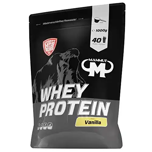 Eiweißpulver Mammut Nutrition Whey Protein, Vanilla, 1000 g