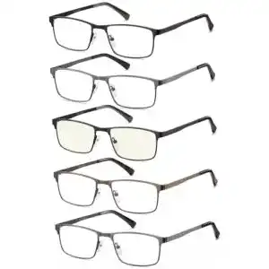 Brille Herren EYECEDAR Amcedar 5 Stück Lese Rechteck Rahmen