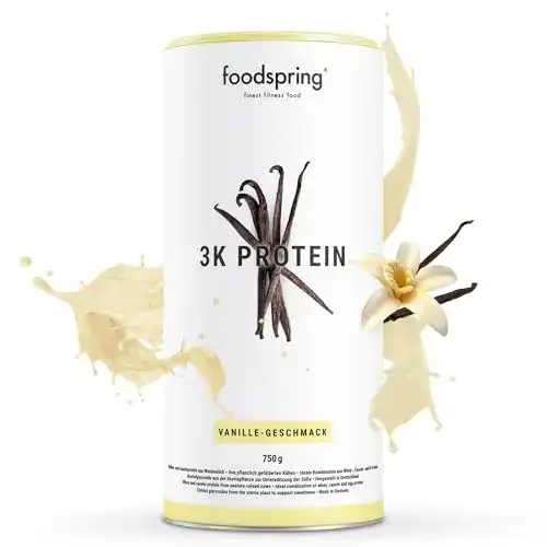 Eiweißpulver (Vanille) foodspring 3K Protein, Vanille, 750g