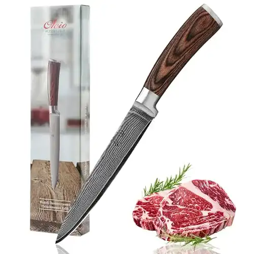 Wakoli-Damastmesser Wakoli EDIB Fleischmesser 18cm Klinge