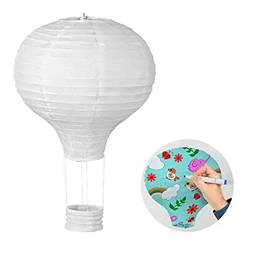Papierlaterne LIHAO Papierlampion Heißluftballon Lampions Deko
