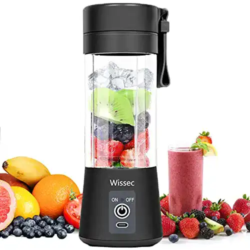 Tragbarer Mixer Wissec, Smoothie Maker Mixer und Shakes