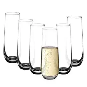 Sektgläser Amisglass Set, 6 stück, 300ml, klares Kristallglas