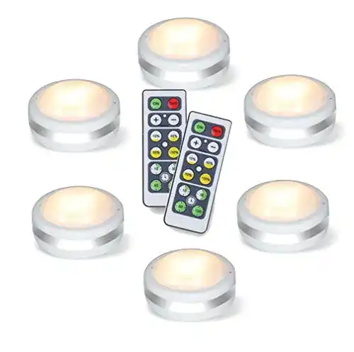 LED-Schrankbeleuchtung Starxing, Batterie, 6er Unterbauleuchte
