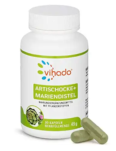 Artischocken-Kapseln Vihado, hochdosiert, 90 Kapseln