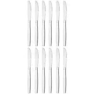 Tafelmesser GRÄWE aus Edelstahl, 12er Messer Set, Menümesser