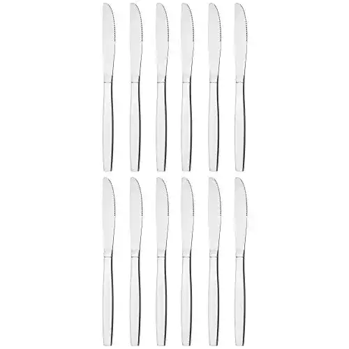 Tafelmesser GRÄWE aus Edelstahl, 12er Messer Set, Menümesser