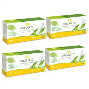 Bio-Tampon Organyc Tampons Regular, Baumwolle, 4 x 16 Stück