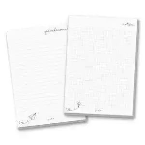 Notizblock #detailverliebt 2er Set in DIN A5, 50 Blatt