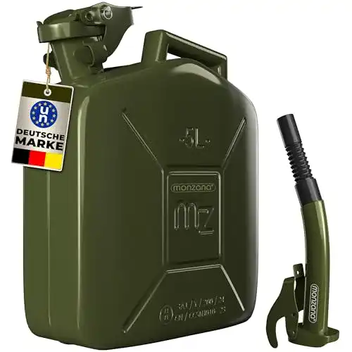 Benzinkanister (5l) Monzana Metall mit Ausgießer