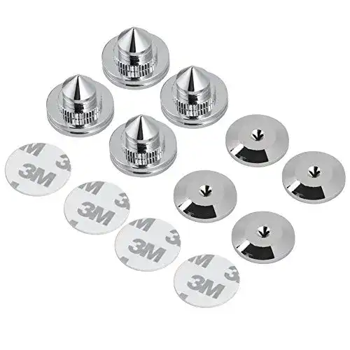 Lautsprecher-Spikes Zerone 4 PCS Kupfer Lautsprecher Spike Set
