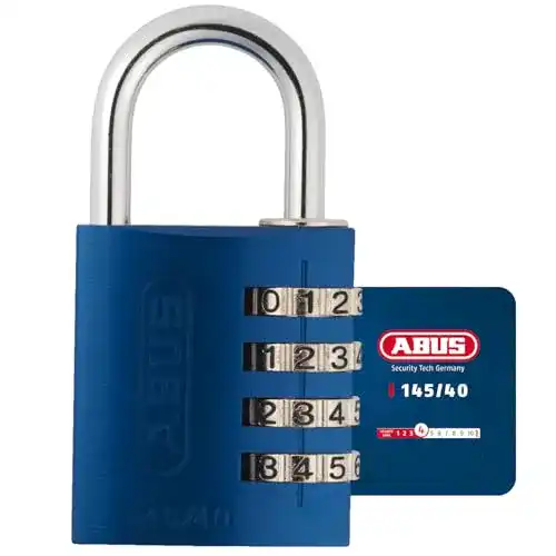 Vorhängeschloss ABUS Zahlenschloss 145/40 Blau Aluminium 48807