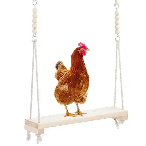 Hühnerschaukel Pssopp hölzernes Huhn hängend