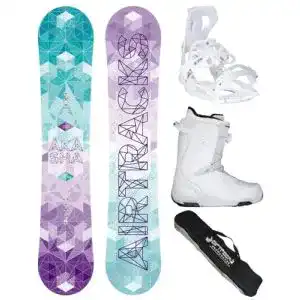 Snowboard Airtracks Set – Board Akasha Lady 147 – Softbindung