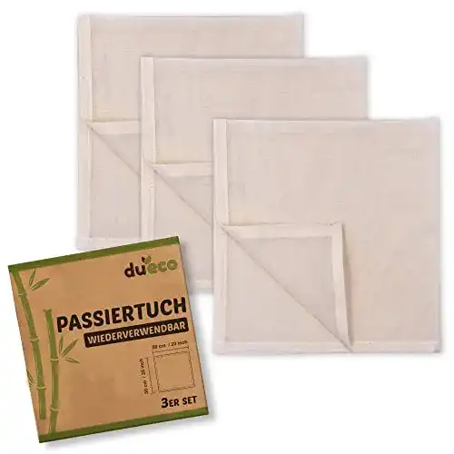 Passiertuch DuEco für Käseherstellung und Bio-Nussmilch