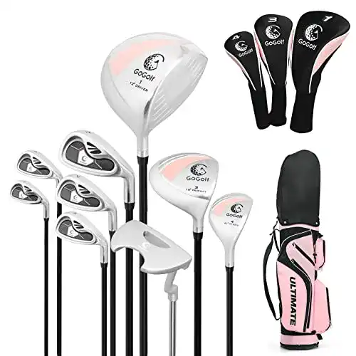 Fairwayholz GYMAX Komplettes Golf-Set für Damen, mit Tasche
