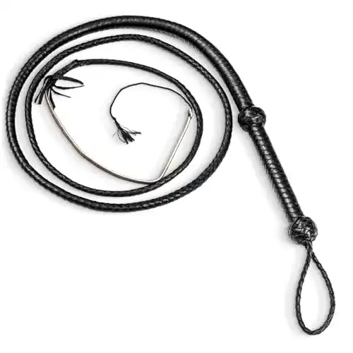 Bullwhip LB’S WHIP Bullpeitsche 4 Fuß 8 Zöpfe echtes Rindsleder